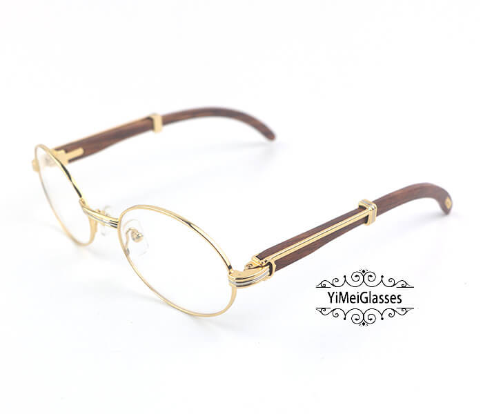 cartier buffalo wood glasses