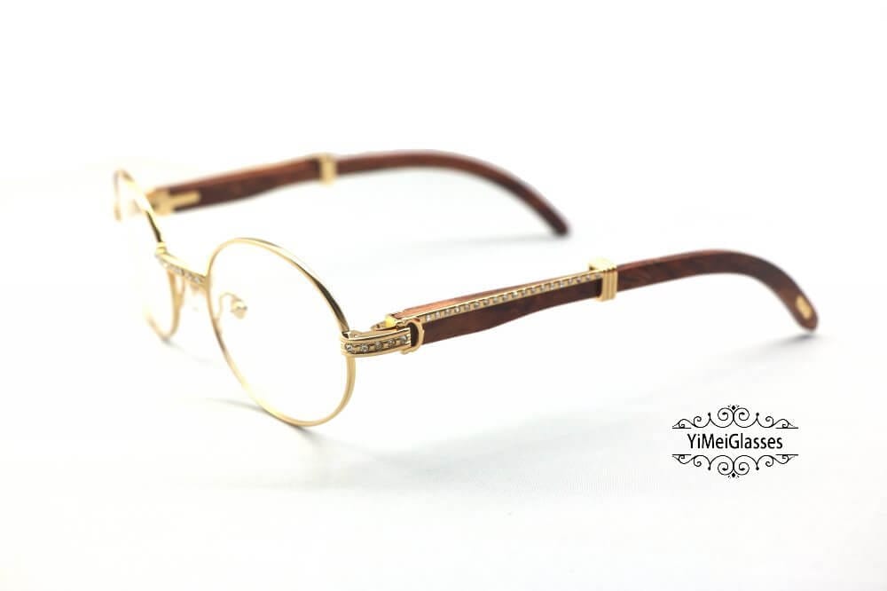 cartier wood eyeglasses