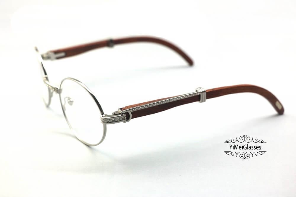 cartier glasses wooden frames