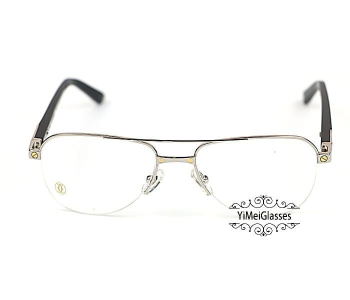 Drastic organize friction Cartier Half Frame Optical Glasses-Yimeiglasses Drastic organize friction Cartier Half Frame Optical Glasses-Yimeiglasses
