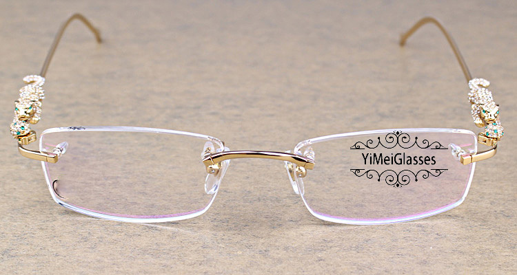 CT6384083 Cartier PANTHÈRE Diamond Metal Rimless EyeGlasses 16.jpg