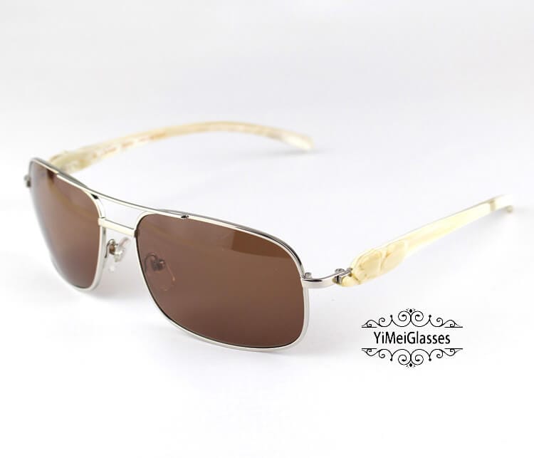 Cartier PANTHÈRE Horn Aviators Full Frame Sunglasses CT6384092 -  Yimeiglasses