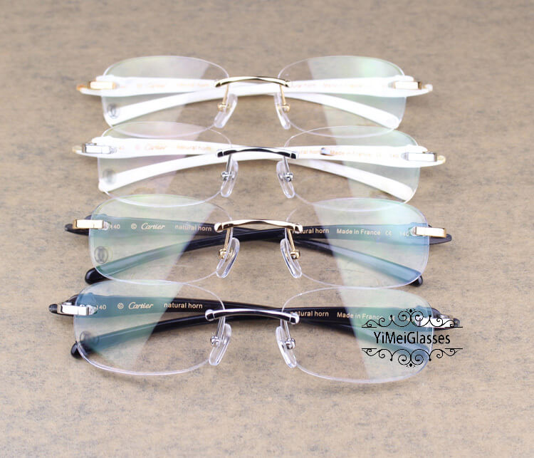 cartier panthere rimless sunglasses