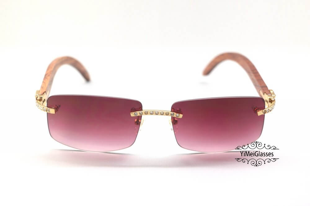 red wood cartier glasses