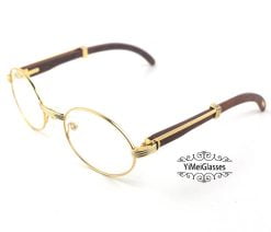 Cartier Wooden Full Frame Wooden Optical Glasses CT7550178-53