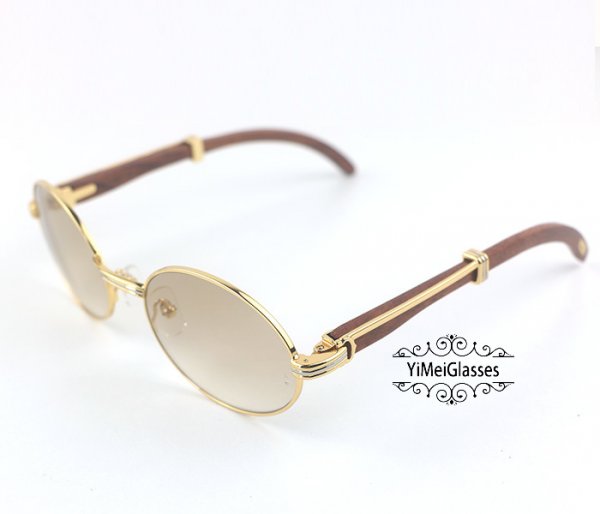 Cartier RoseWood Full Frame Classic Sunglasses CT7550178-55