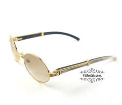 Cartier Double Color Horn Classic Full Frame Sunglasses CT7550178-55