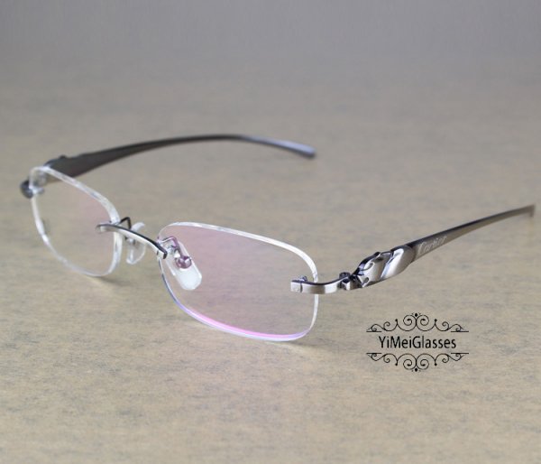 Cartier PANTHÈRE Metal Rimless Eyeglasses CT5102336