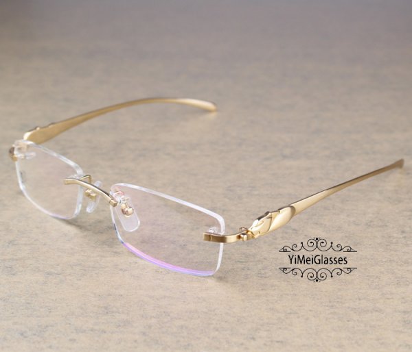 Cartier PANTHÈRE Metal Rimless Eyeglasses CT5102338