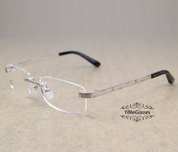 Cartier Metal Classic Unisex Rimless Eyeglasses CT5813711