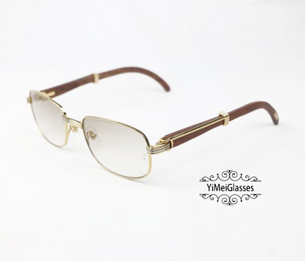 Cartier Classic Wooden Full Frame Mens Sunglasses/Eyeglasses CT7381148