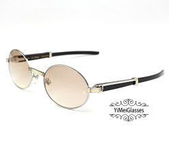 Cartier Classic Buffalo Horn Full Frame Sunglasses CT2550186