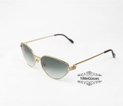 Cartier Metal Retro Hollow Out Full Frame Sunglasses CT1185213