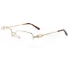 Cartier C Decor 18K GOLD Plated Titanium Half Frame Eyeglasses CT0319 (4)