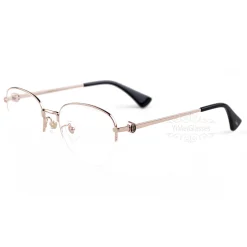 Cartier Logo Decor 18K GOLD Plated Half Frame Eyeglasses CT0415 (22)