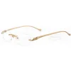 Cartier PANTHèRE Real Gold Plating Metal Rimless Eyeglasses CT0061 (4)