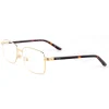 Cartier Real Gold Plating Metal Acetate Full Frame Eyeglasses CT0040 (3)