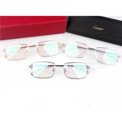 Cartier Real Gold Plating Metal C Decor Full Frame Eyeglasses CT0219 (1)
