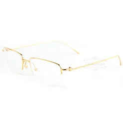 Cartier Real Gold Plating Metal Half Frame Eyeglasses CT0071 (4)