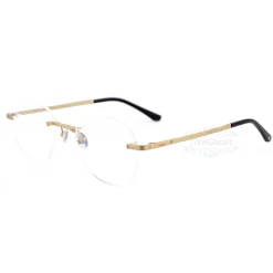 Gafas sin montura Cartier Santos De Titanio chapado en oro auténtico CT0254 (4)