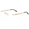 Cartier Santos De ORO 18K Titanio Gafas sin montura CT0511O (4)