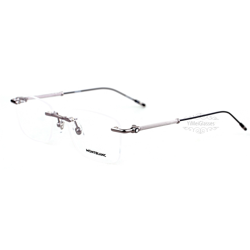 Montblanc Snowcap Emblem Vintage Metal Rimless Eyeglasses MB0038 (18)