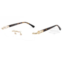 Cartier C Decor Acetate Titanium Rimless Eyeglasses CT0318 (4)