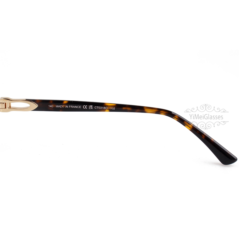 Cartier C Decor Acetate Titanium Rimless Eyeglasses CT0318 (7)