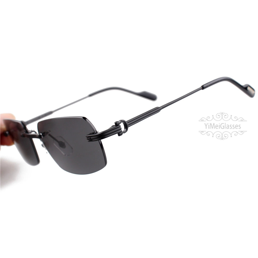 Cartier C Decor Ацетатные титановые безободковые солнцезащитные очки CT0271 (9)