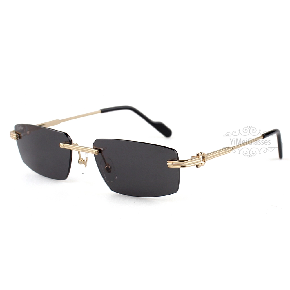 Cartier C Decor Titanium Acetate Rimless Sunglasses CT0535 (10)