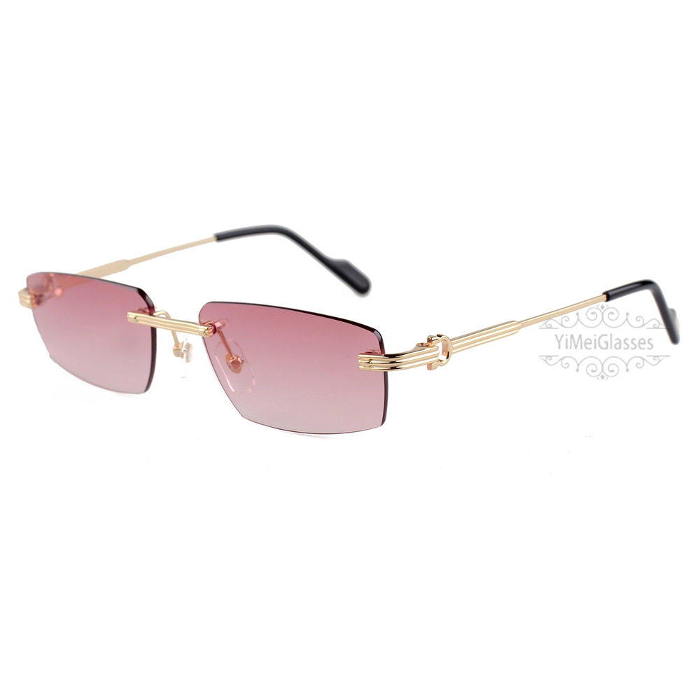 Cartier C Decor Titanium Acetate Rimless Sunglasses CT0535 (13)