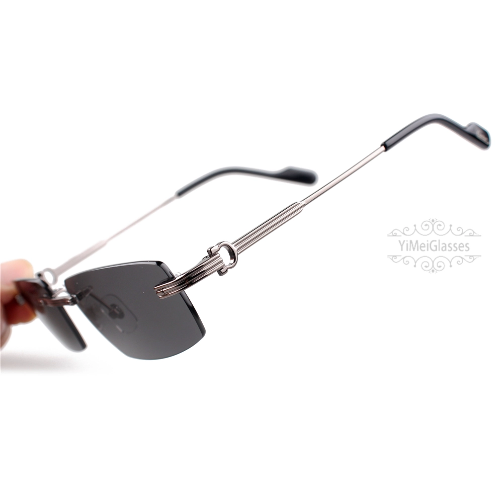 Cartier C Decor Titanium Acetate Rimless Sunglasses CT0535 (6)