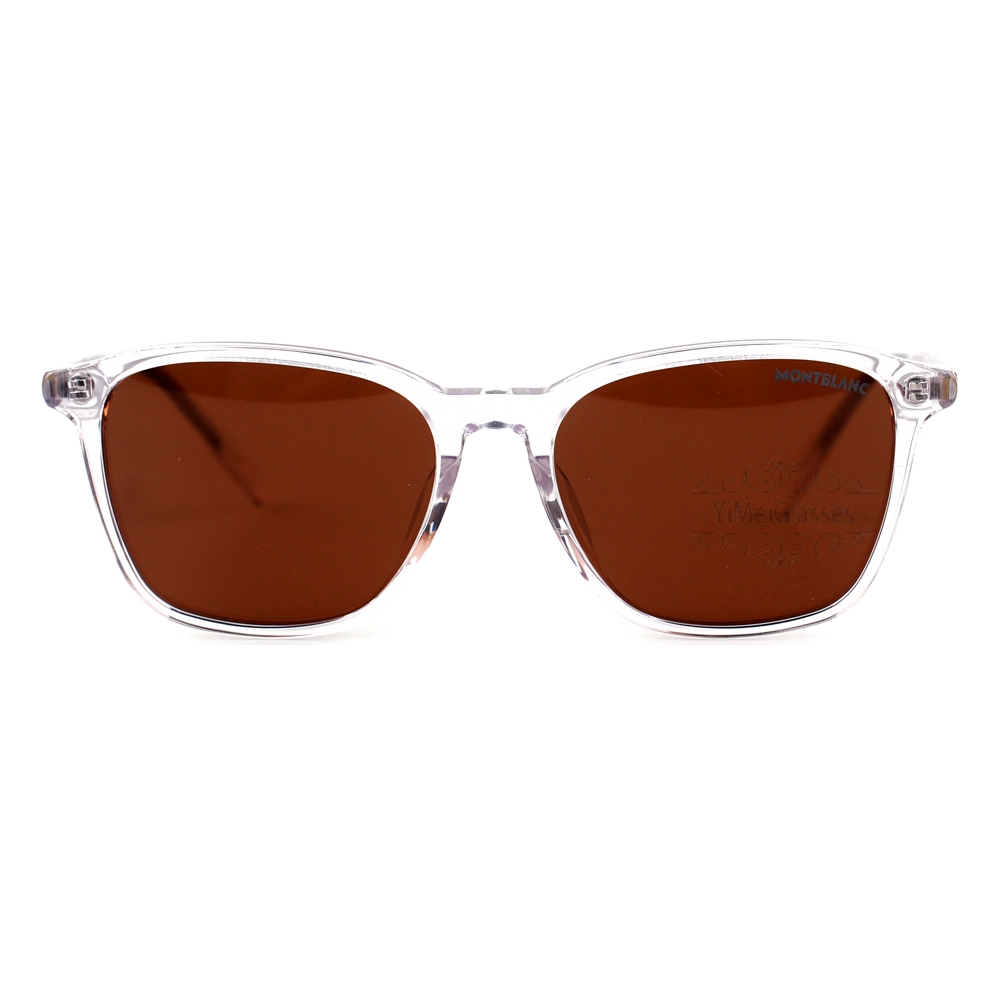 Montblanc Snowcap Emblem Gafas de sol con montura Completa de Acetato MB0082 (16)