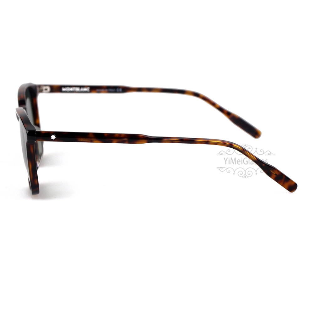 Montblanc Snowcap Emblem Gafas de sol con montura completa de acetato MB0082 (21)