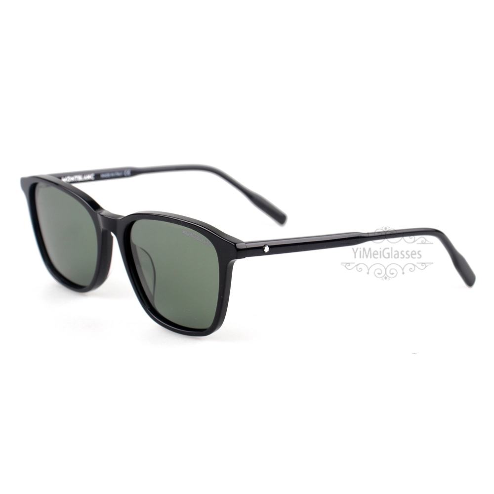 Montblanc Snowcap Emblem Gafas de sol con montura Completa de Acetato MB0082 (3)