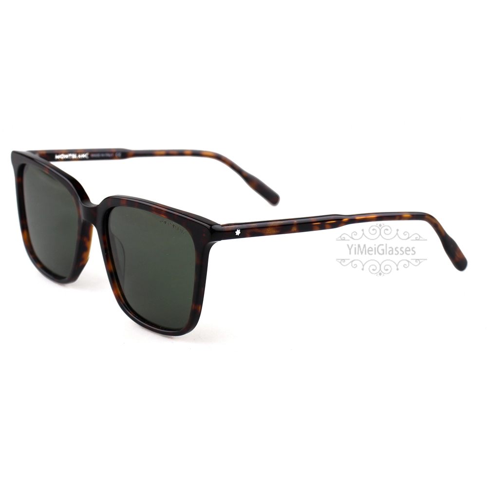 Montblanc Snowcap Emblem acétate Lunettes de soleil pleine monture MB0084 (10)