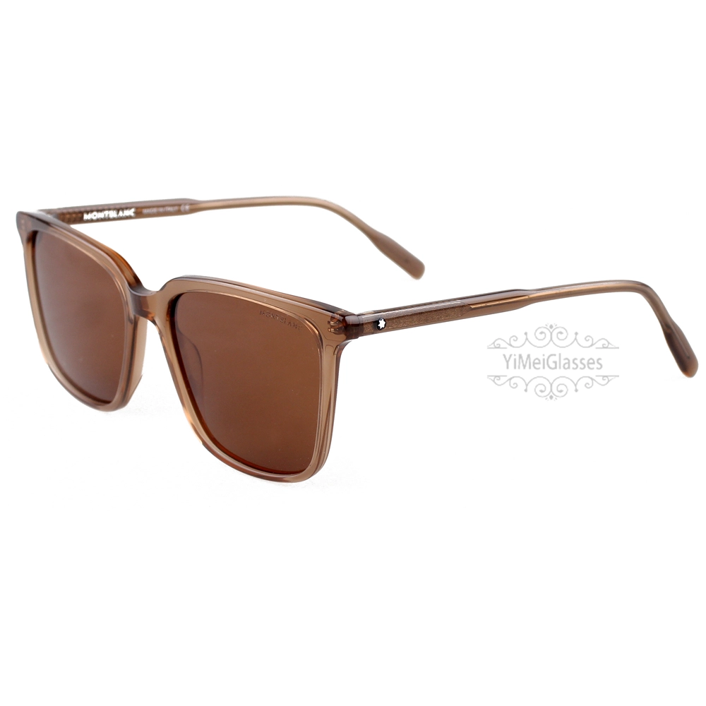 Montblanc Snowcap Emblem acétate Lunettes de soleil pleine monture MB0084 (11)