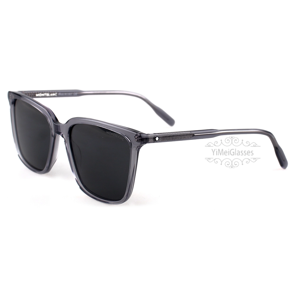 Montblanc Snowcap Emblem acétate Lunettes de soleil pleine monture MB0084 (12)
