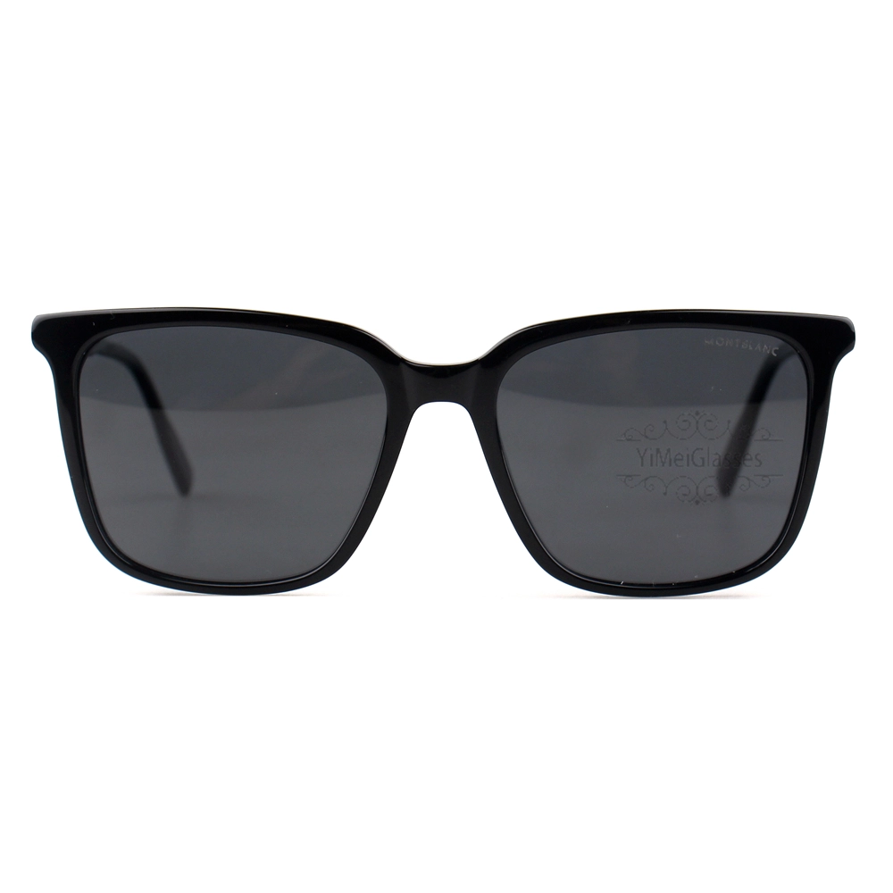 Montblanc Snowcap Emblem acétate Lunettes de soleil pleine monture MB0084 (3)