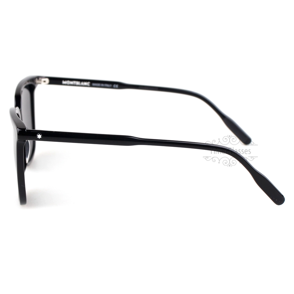 Montblanc Snowcap Emblem acétate Lunettes de soleil pleine monture MB0084 (5)