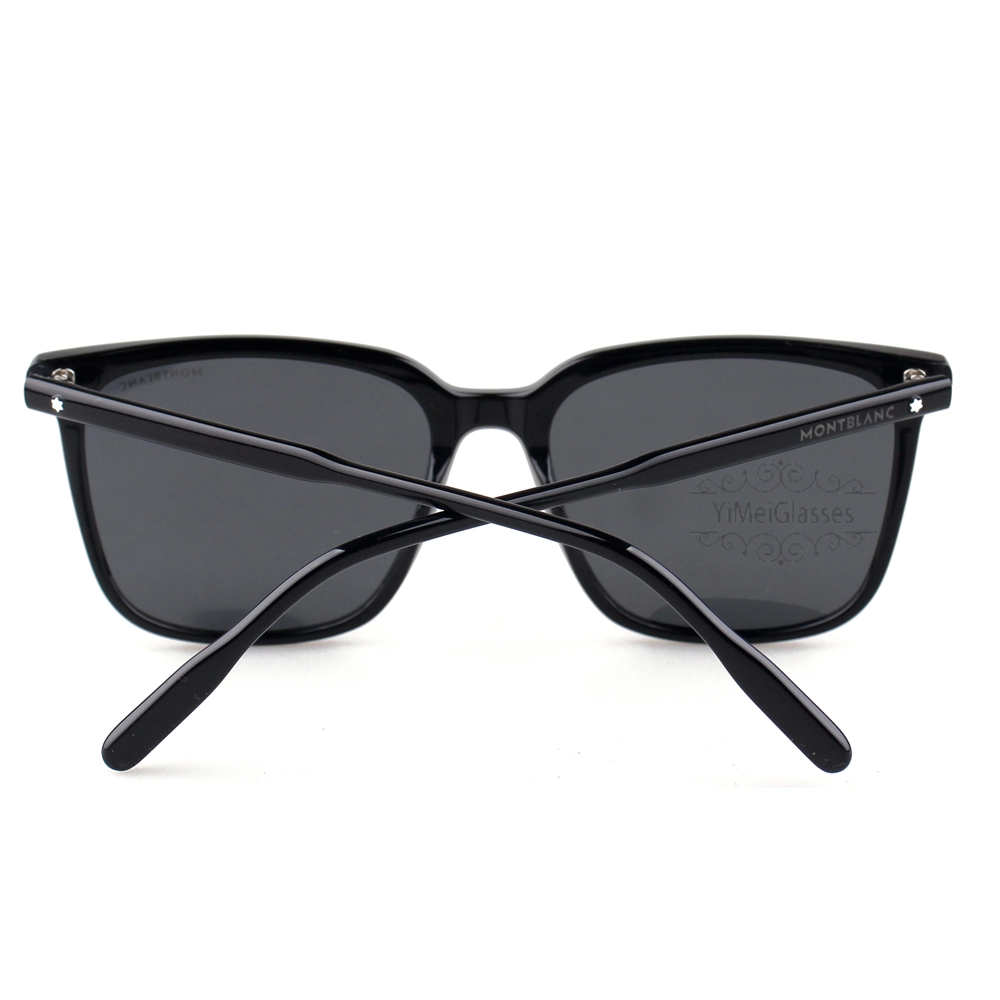 Montblanc Snowcap Emblem acétate Lunettes de soleil pleine monture MB0084 (6)