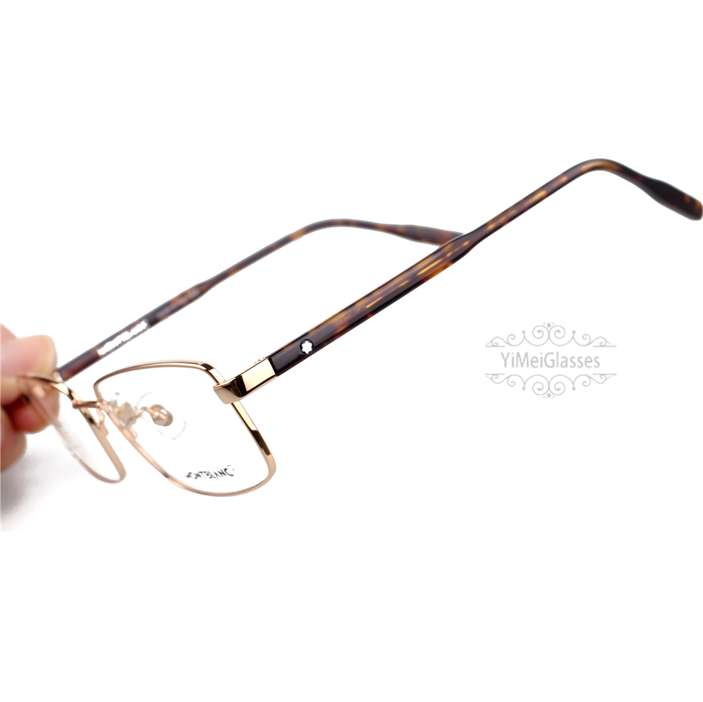 Montblanc Snowcap Emblem Acetate Metal Full Frame Eyeglasses MB0087 (7)