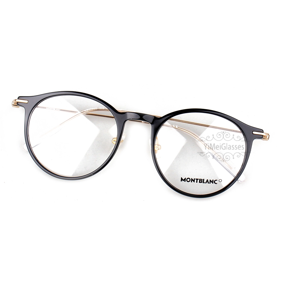 Montblanc Snowcap Emblem Acetate Metal Full Frame Eyeglasses MB0099 (3)