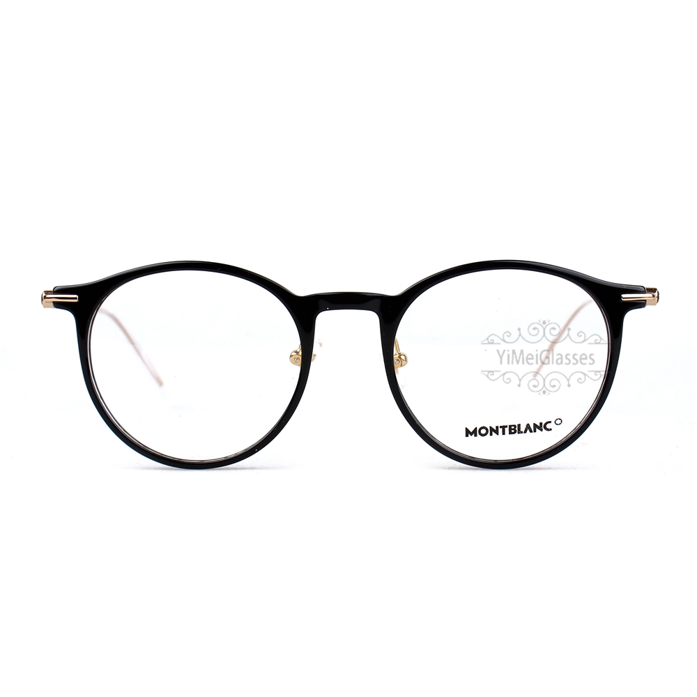 Montblanc Snowcap Emblem Acetate Metal Full Frame Eyeglasses MB0099 (4)