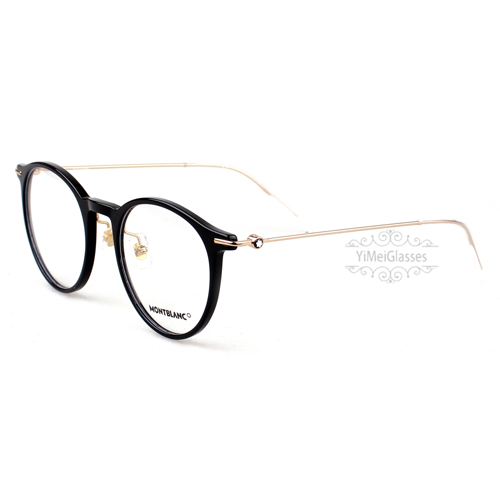 Montblanc Snowcap Emblem Acetate Metal Full Frame Eyeglasses MB0099 (5)