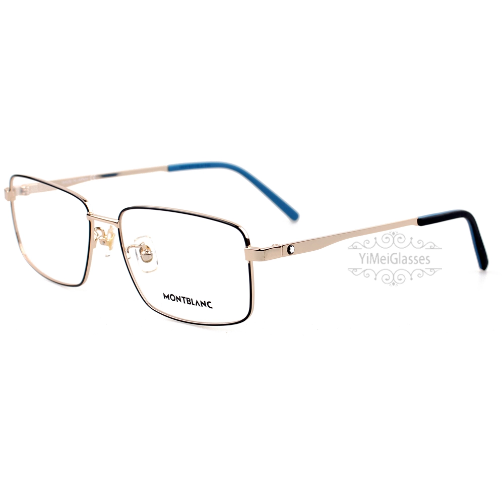 Montblanc Snowcap Emblem Acetate Metal Full Frame Eyeglasses MB0108 (6)