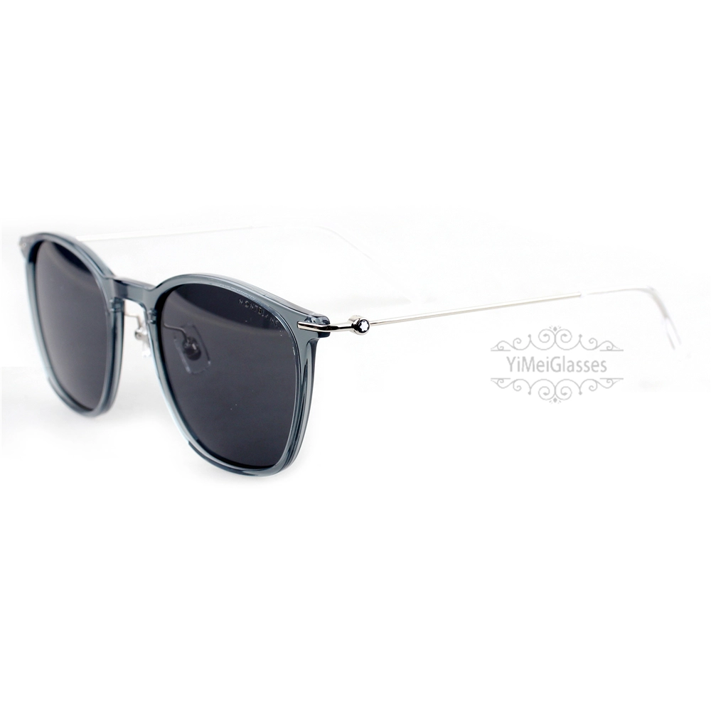 Montblanc Snowcap Emblem Acetate Metal Full Frame Sunglasses MB0098S (18)