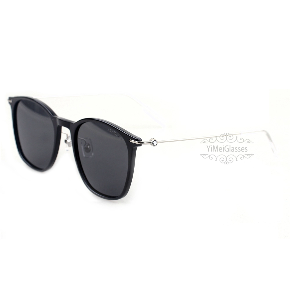 Montblanc Snowcap Emblem Acetate Metal Full Frame Sunglasses MB0098S (3)
