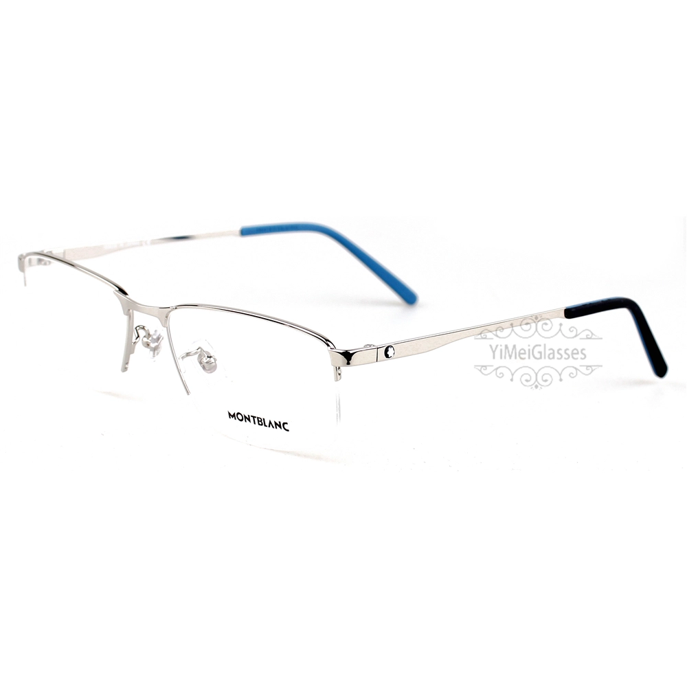 Montblanc Snowcap Emblem Acetate Metal Half Frame Eyeglasses MB0107 (11)