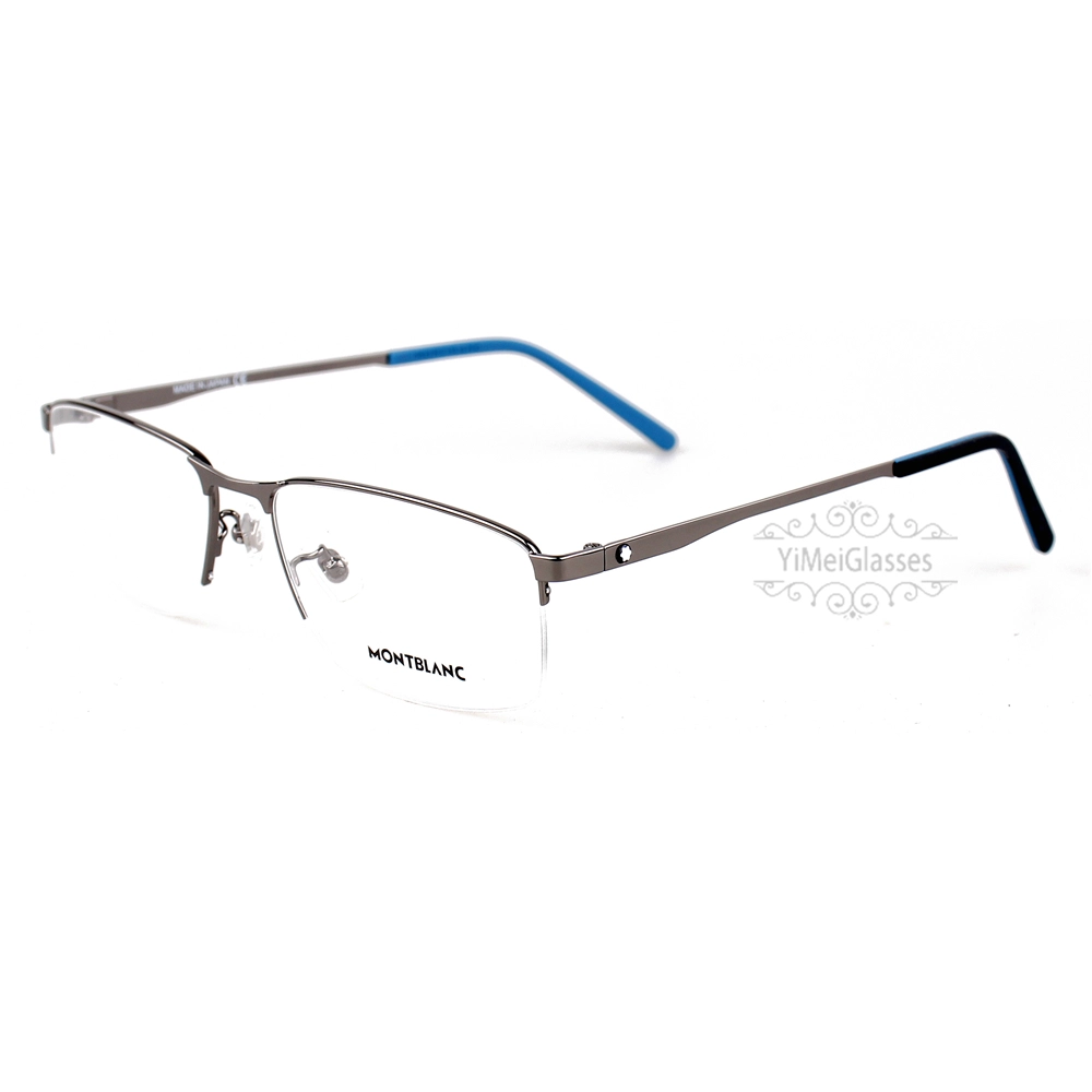 Montblanc Snowcap Emblem Acetate Metal Half Frame Eyeglasses MB0107 (14)